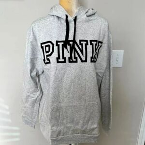 Victoria's Secret Pink Heather Gray Hooded Sweatshirt